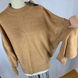 Zara Oversized Camel Sweater
